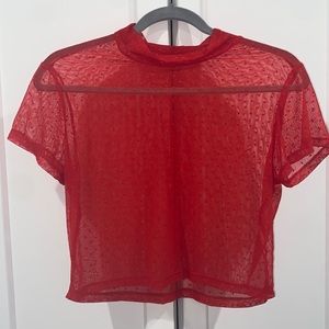 Cotton On - Sheer Crop Top
